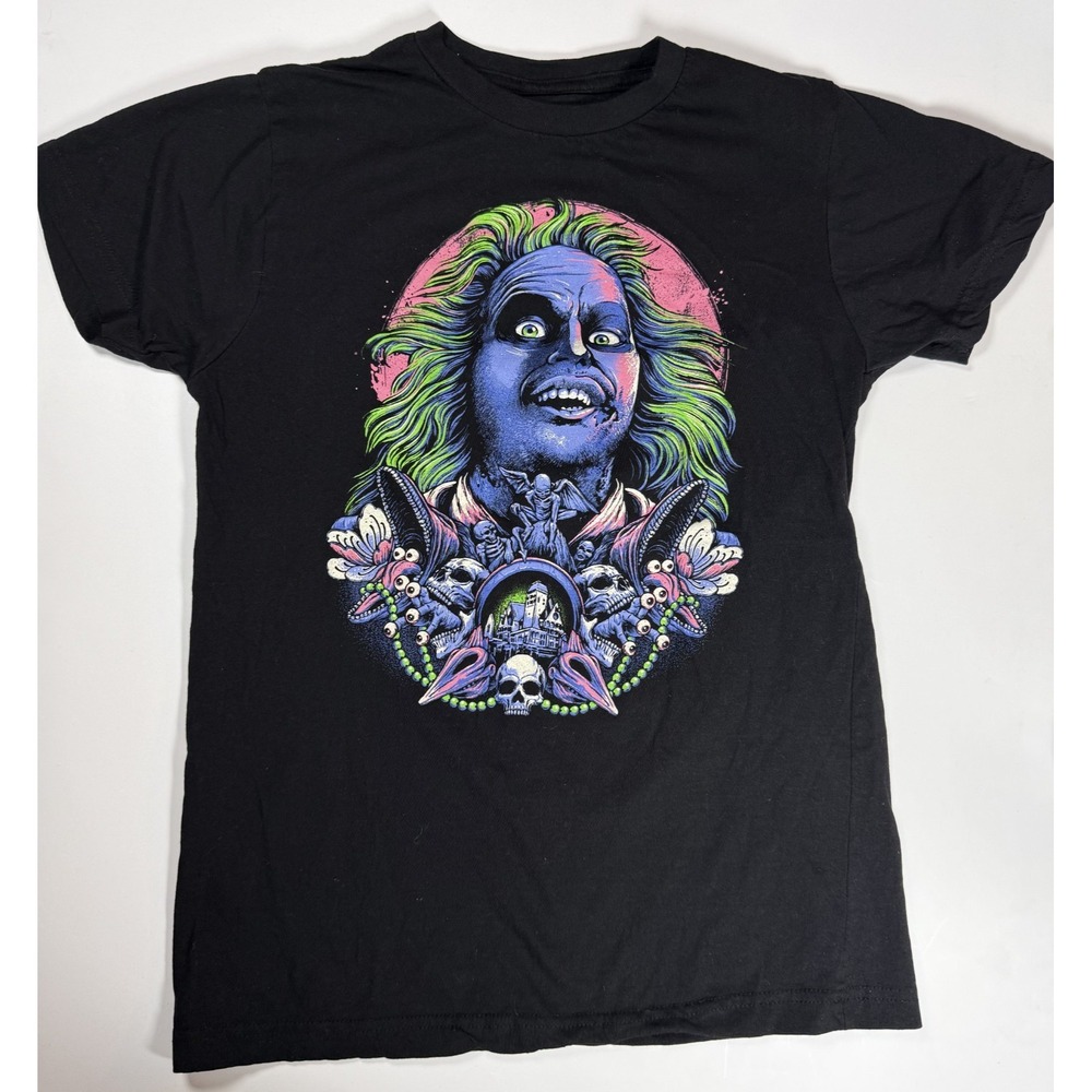 Beetlejuice Tee No Evil Horror T Shirt Men's Size S Black